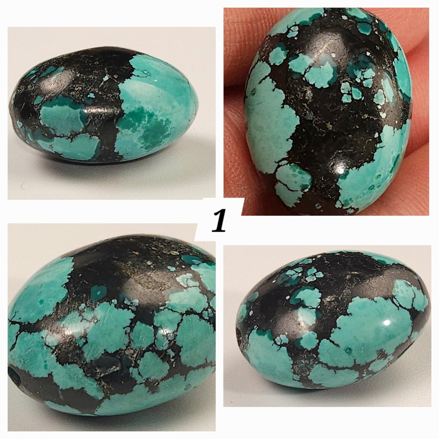Natural Turquoise Pebble, AAA Tibetan Spiderweb Blue Turquoise, Jewelry Focal, Pendant, Palm Stone, Pocket Stone, Collection, Healing