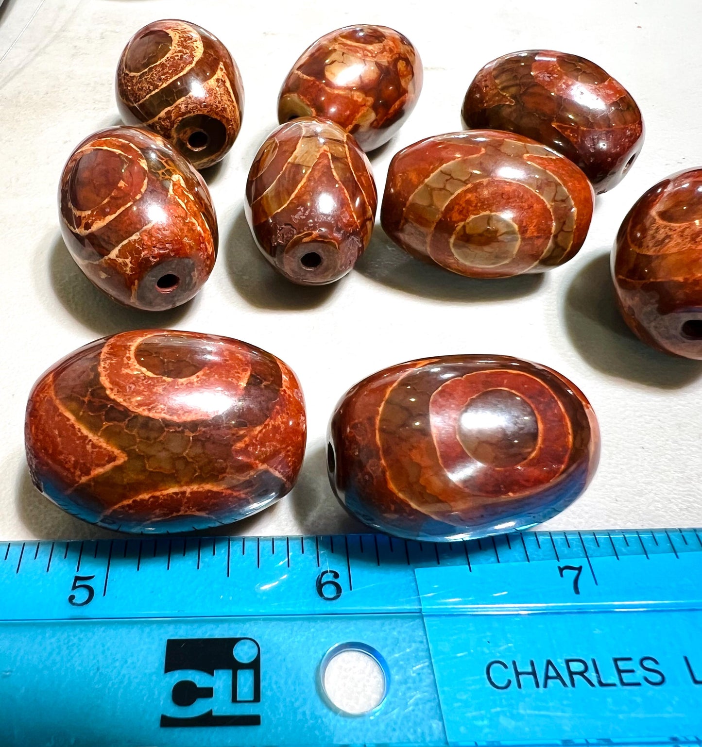 Natural Tibetan agate Evil Eye Oval drum Eye Agate huge 22x28mm vintage Jewelry Making, Art Craft Beads pocket stone protection