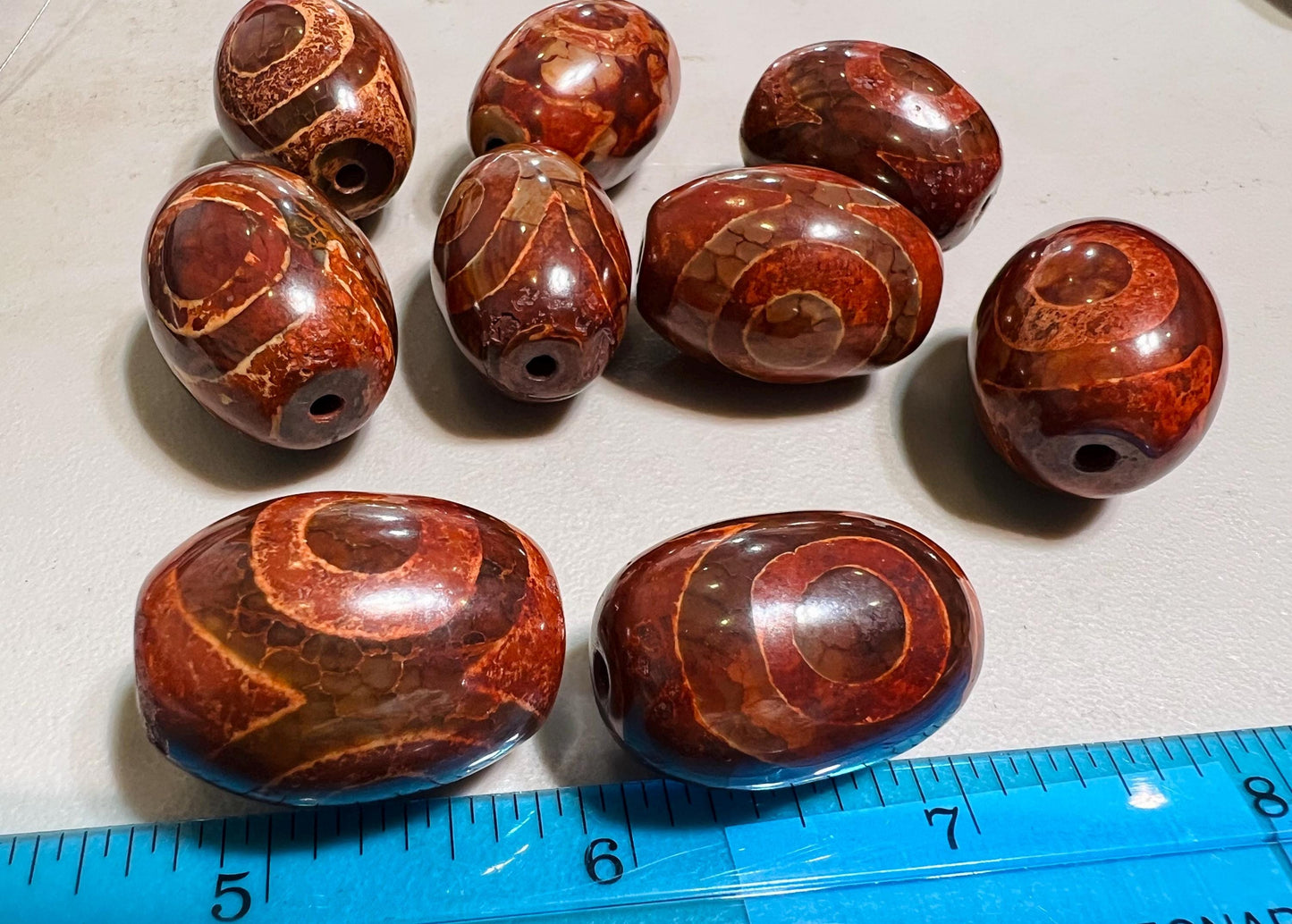 Natural Tibetan agate Evil Eye Oval drum Eye Agate huge 22x28mm vintage Jewelry Making, Art Craft Beads pocket stone protection