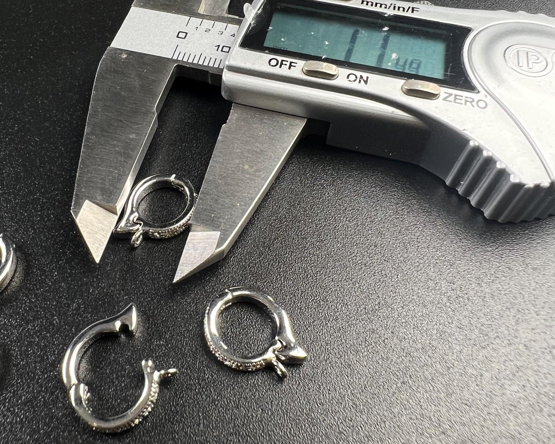 Cubic zirconia Sterling Silver CZ diamond Enhancer Hinged Bail Heavy duty Interchangeable Pendant holder 11mm snap on Bail