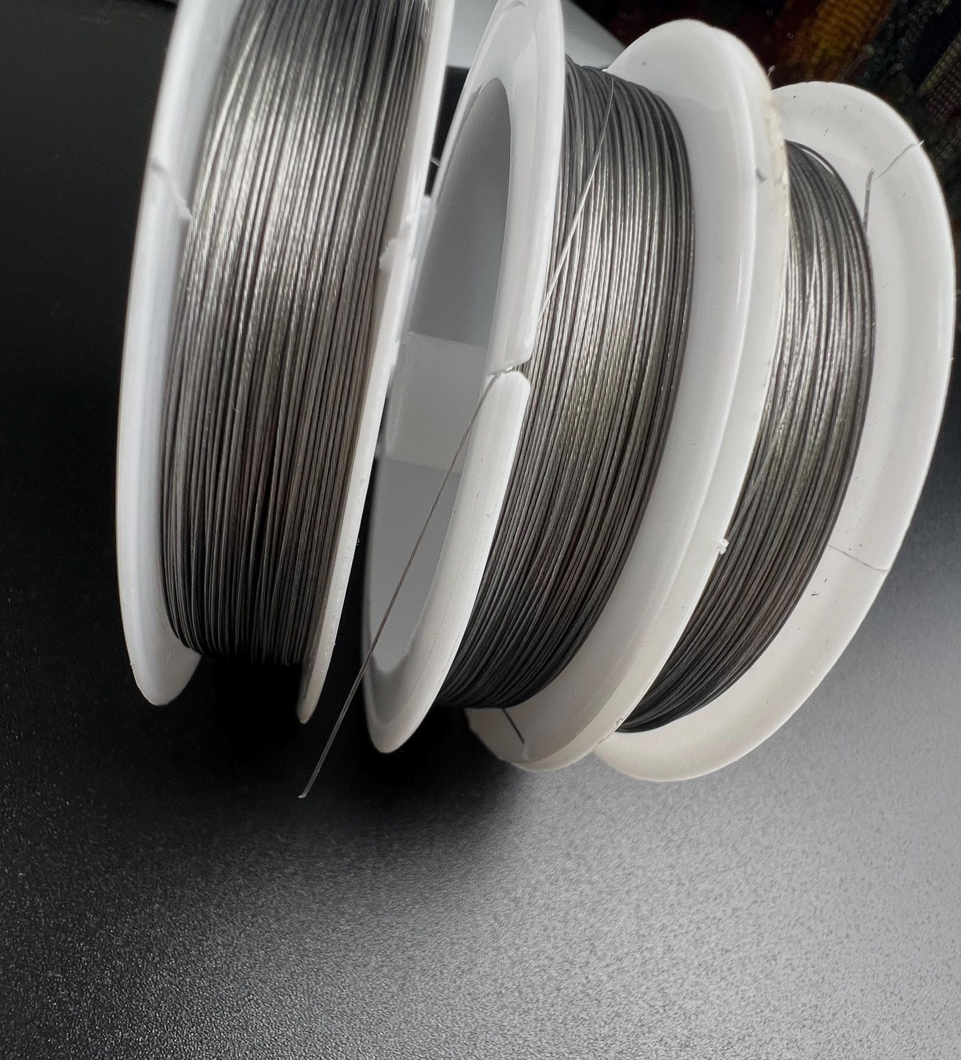 Beading wire strong flexible 7strand 164 feet .3mm 1 spool for necklace bracelet jewelry making Tigertail beading wire