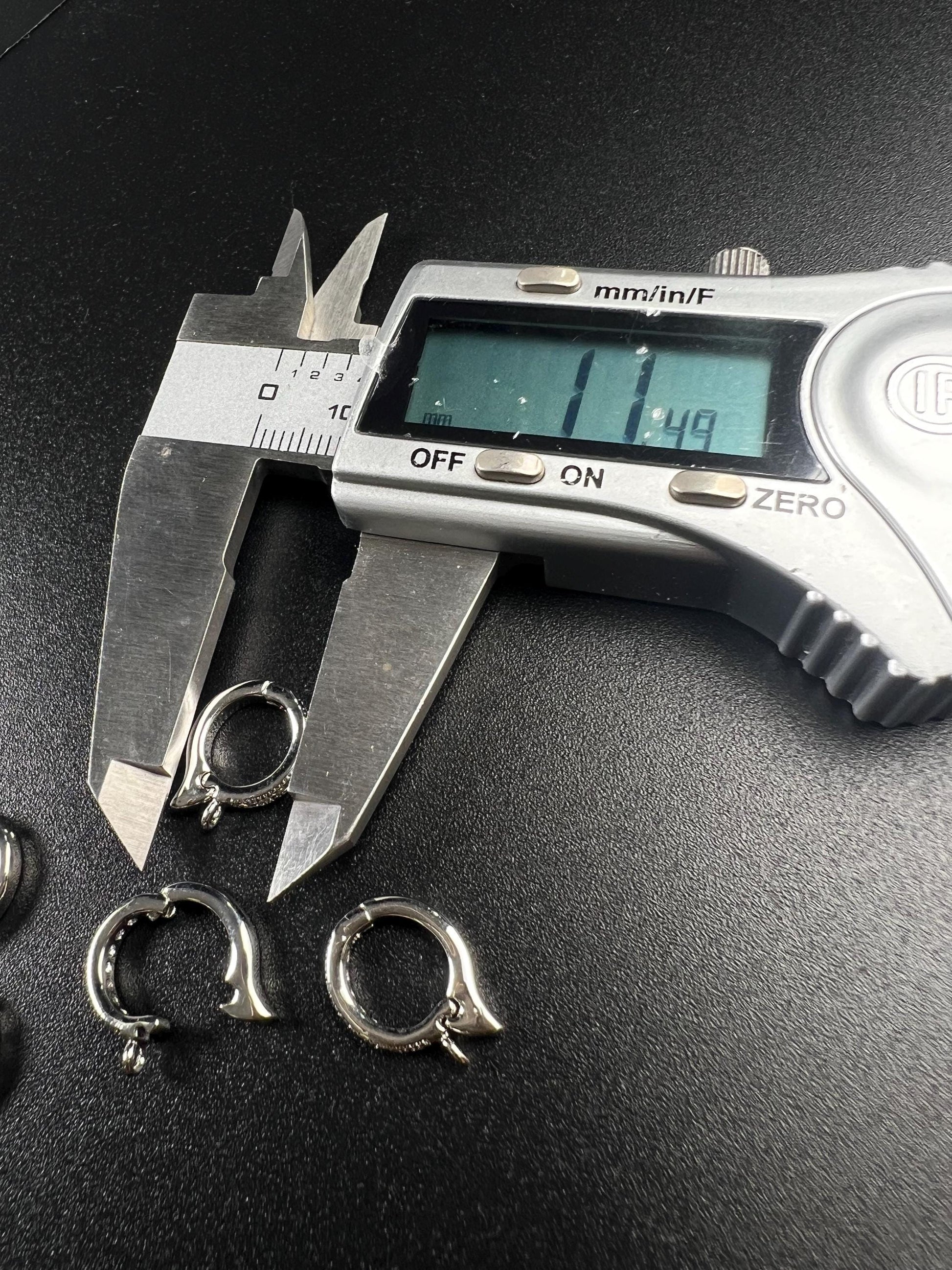 Cubic zirconia Sterling Silver CZ diamond Enhancer Hinged Bail Heavy duty Interchangeable Pendant holder 11mm snap on Bail