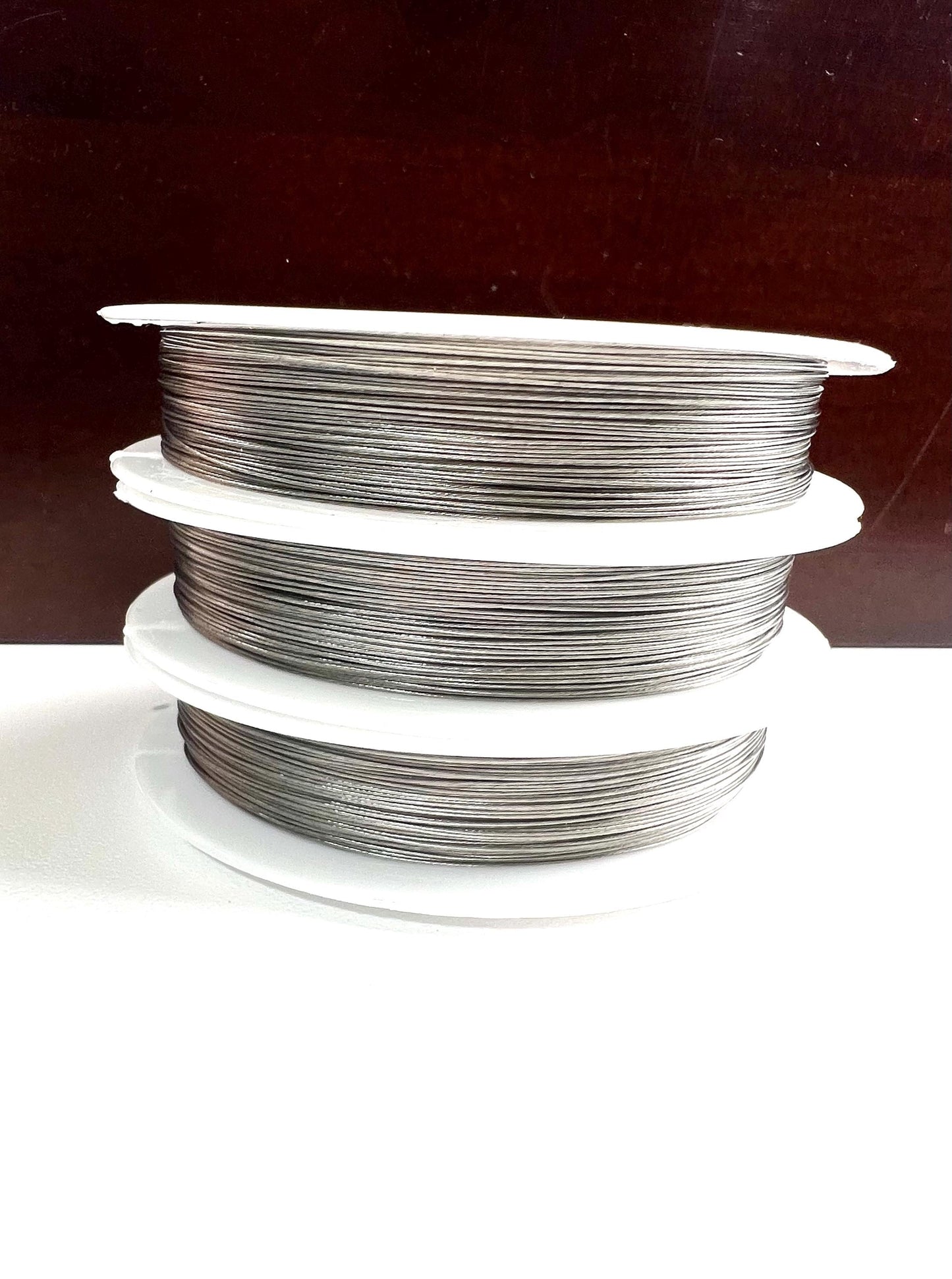 Beading wire strong flexible 7strand 164 feet .3mm 1 spool for necklace bracelet jewelry making Tigertail beading wire