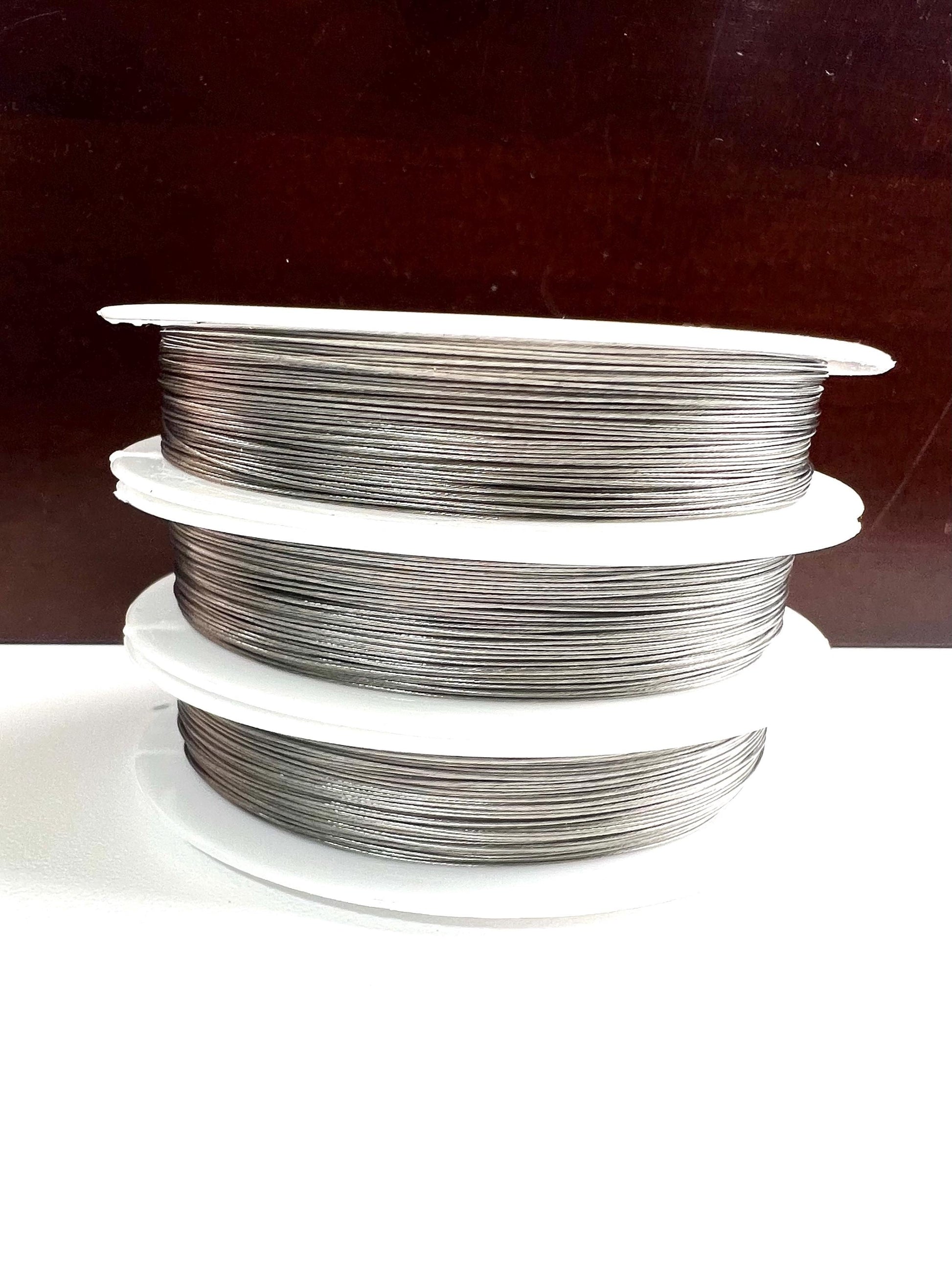 Beading wire strong flexible 7strand 164 feet .3mm 1 spool for necklace bracelet jewelry making Tigertail beading wire