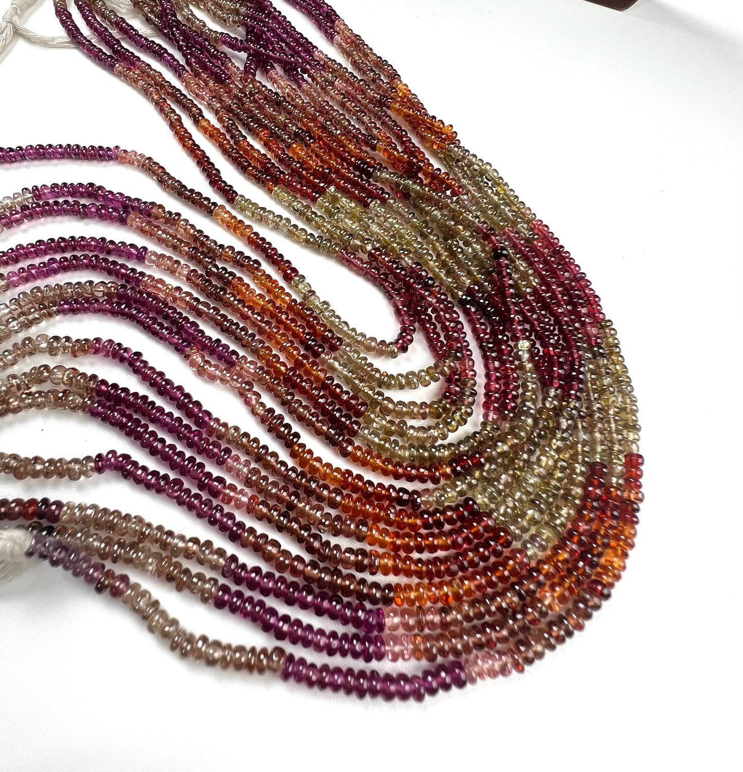 Natural Tundra Sapphire Smooth Roundel 3.5mm good Quality jewelry making beads 14” full strand