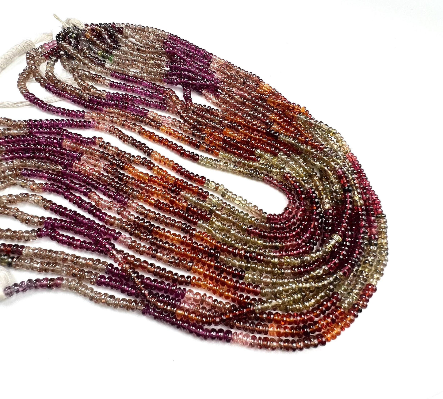 Natural Tundra Sapphire Smooth Roundel 3.5mm good Quality jewelry making beads 14” full strand