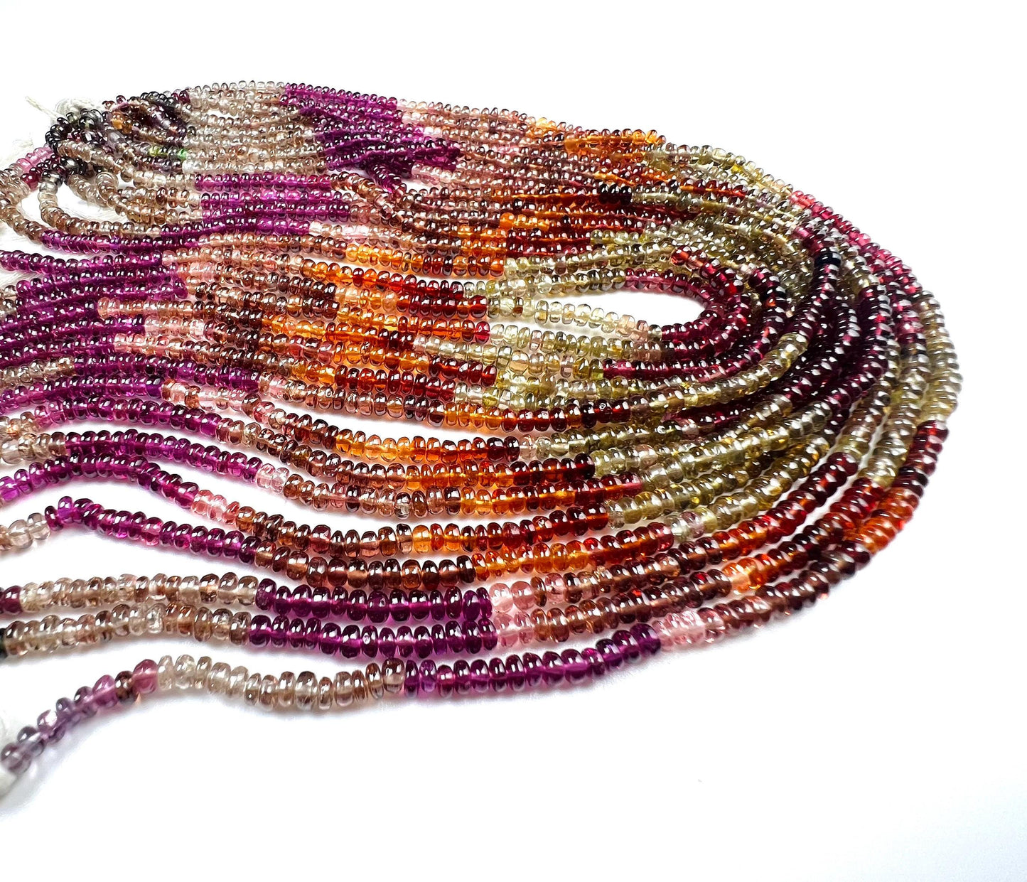 Natural Tundra Sapphire Smooth Roundel 3.5mm good Quality jewelry making beads 14” full strand