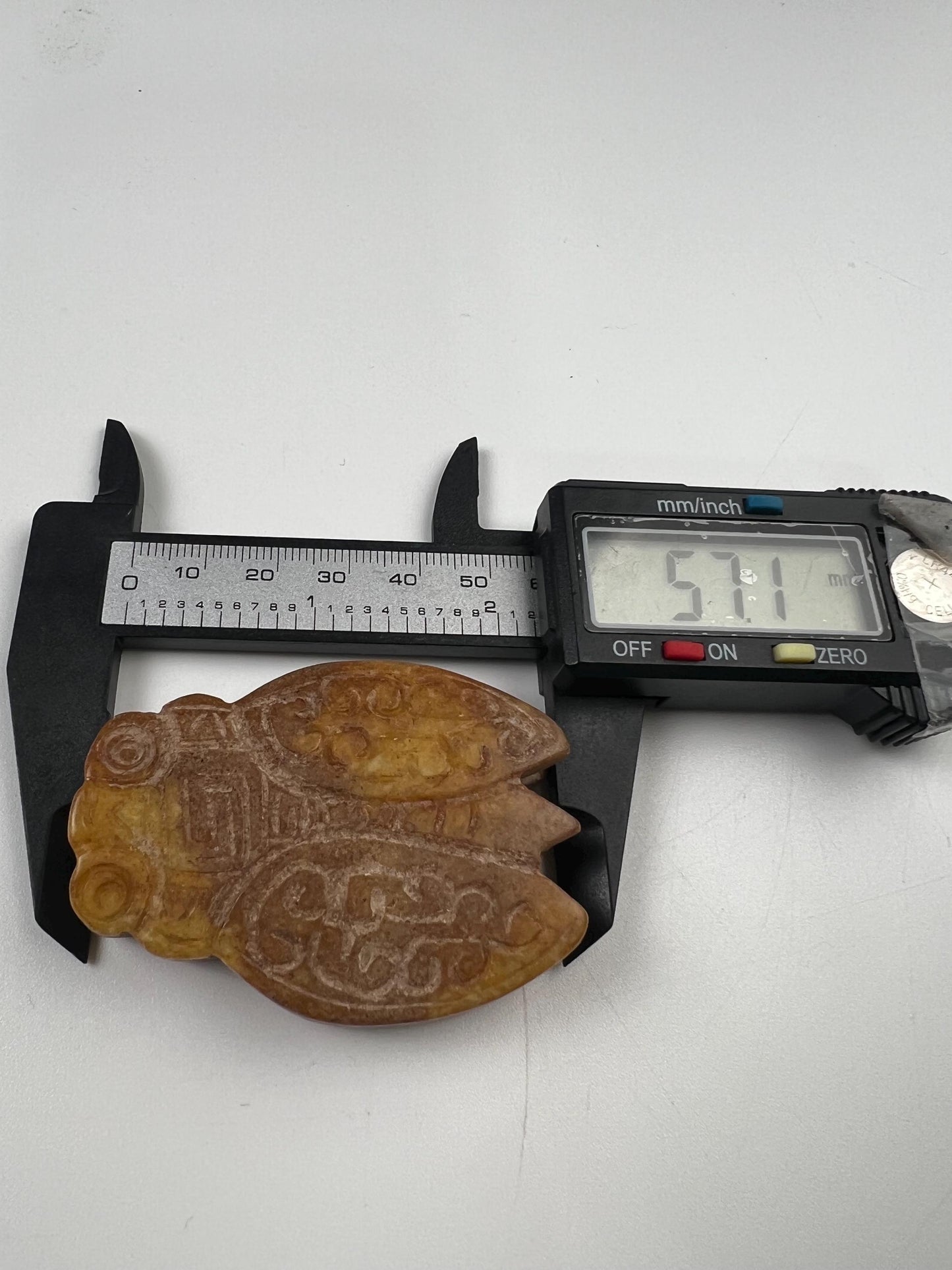 Vintage Natural Antique jade Handcrafted Sakata Bug Good luck pocket stone Mineral rebirth transformation piece