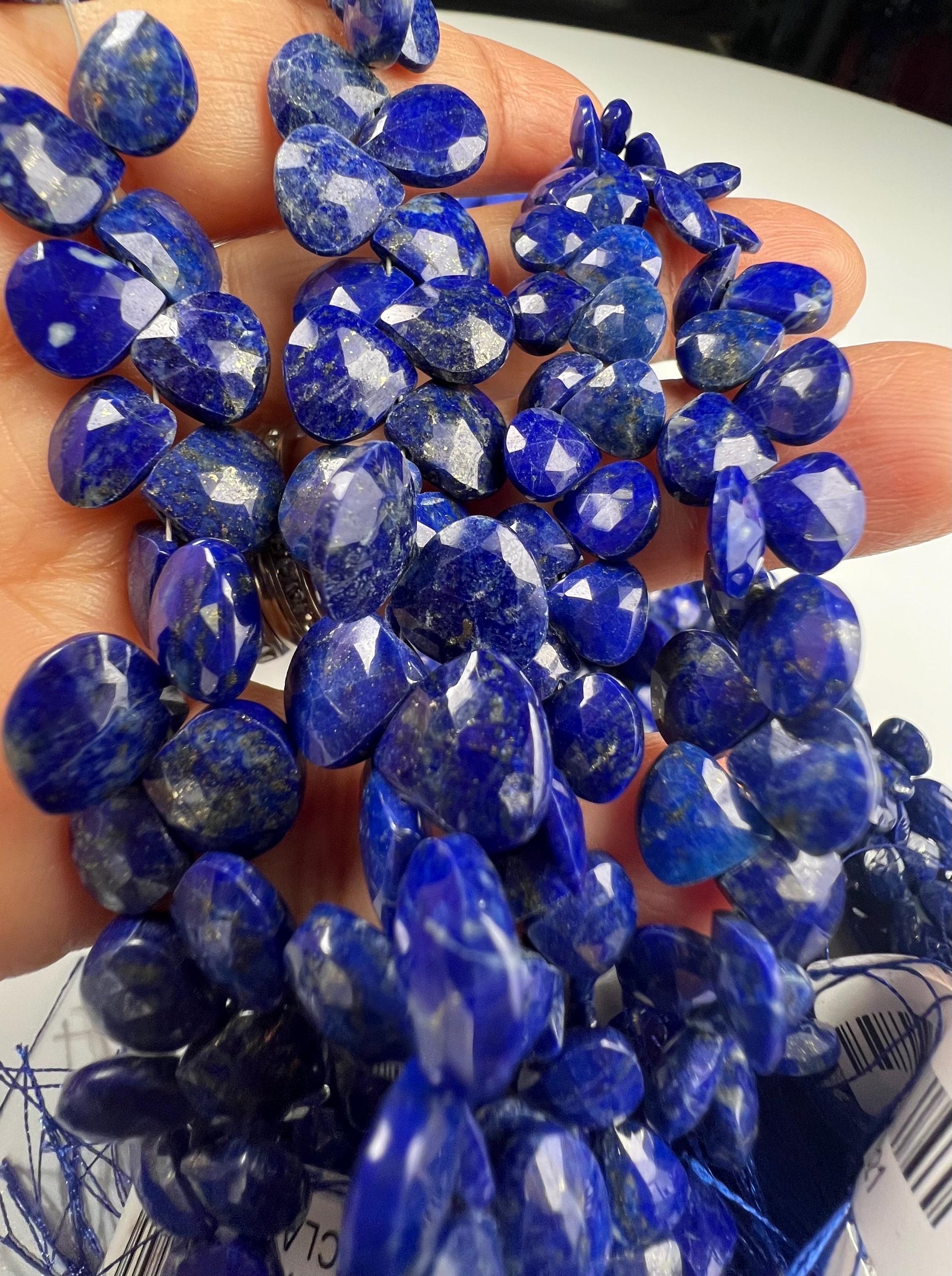 Genuine Lapis Lazuli 2.5mm Faceted Roubd Royal Blue Lapis Beads Jewelry Making 13”Strand