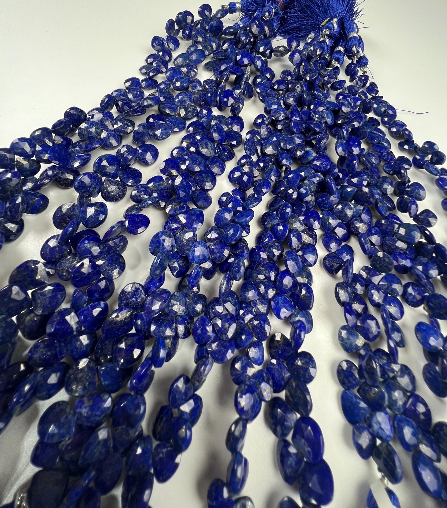 Genuine Lapis Lazuli 2.5mm Faceted Roubd Royal Blue Lapis Beads Jewelry Making 13”Strand