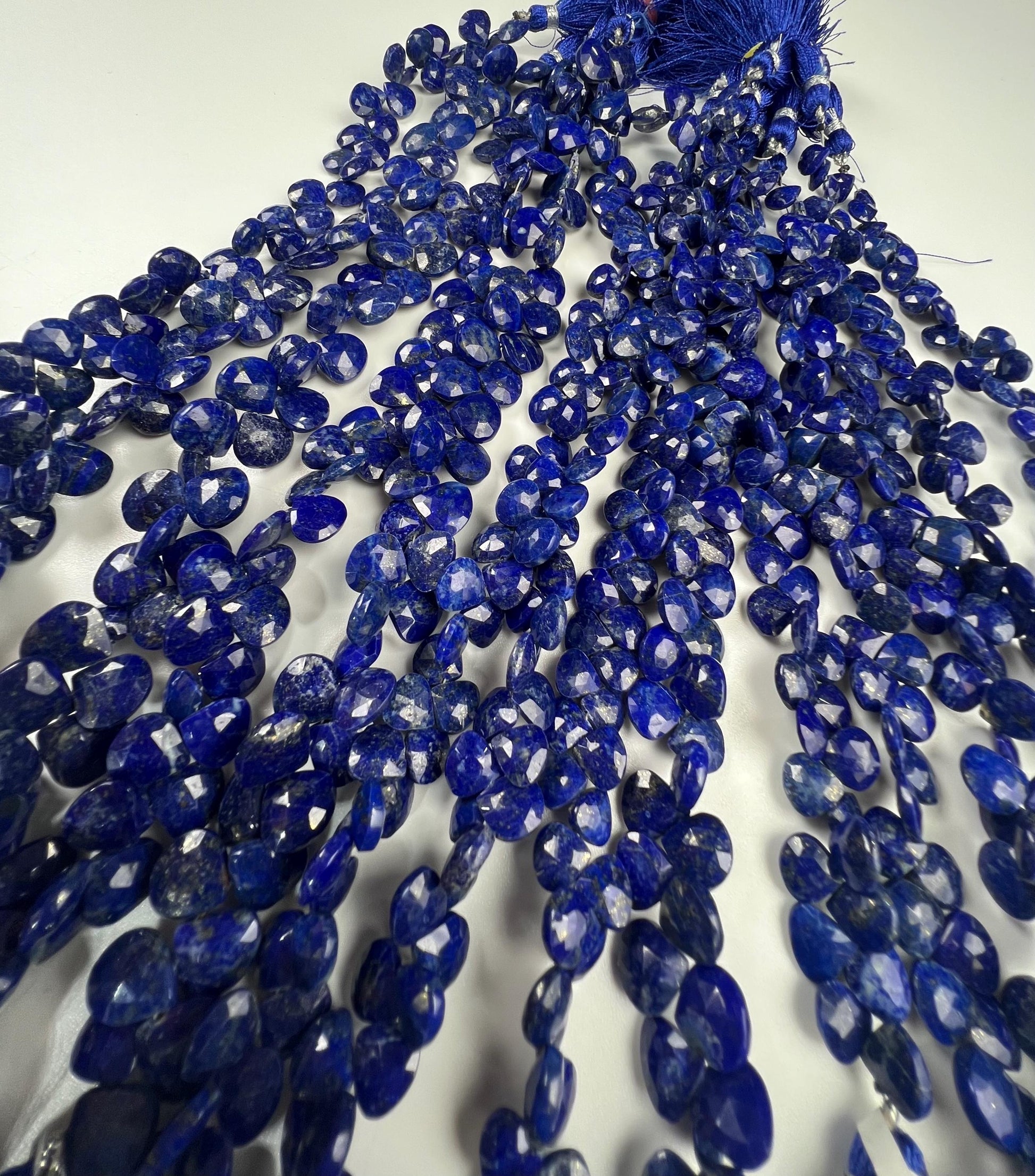 Genuine Lapis Lazuli 2.5mm Faceted Roubd Royal Blue Lapis Beads Jewelry Making 13”Strand