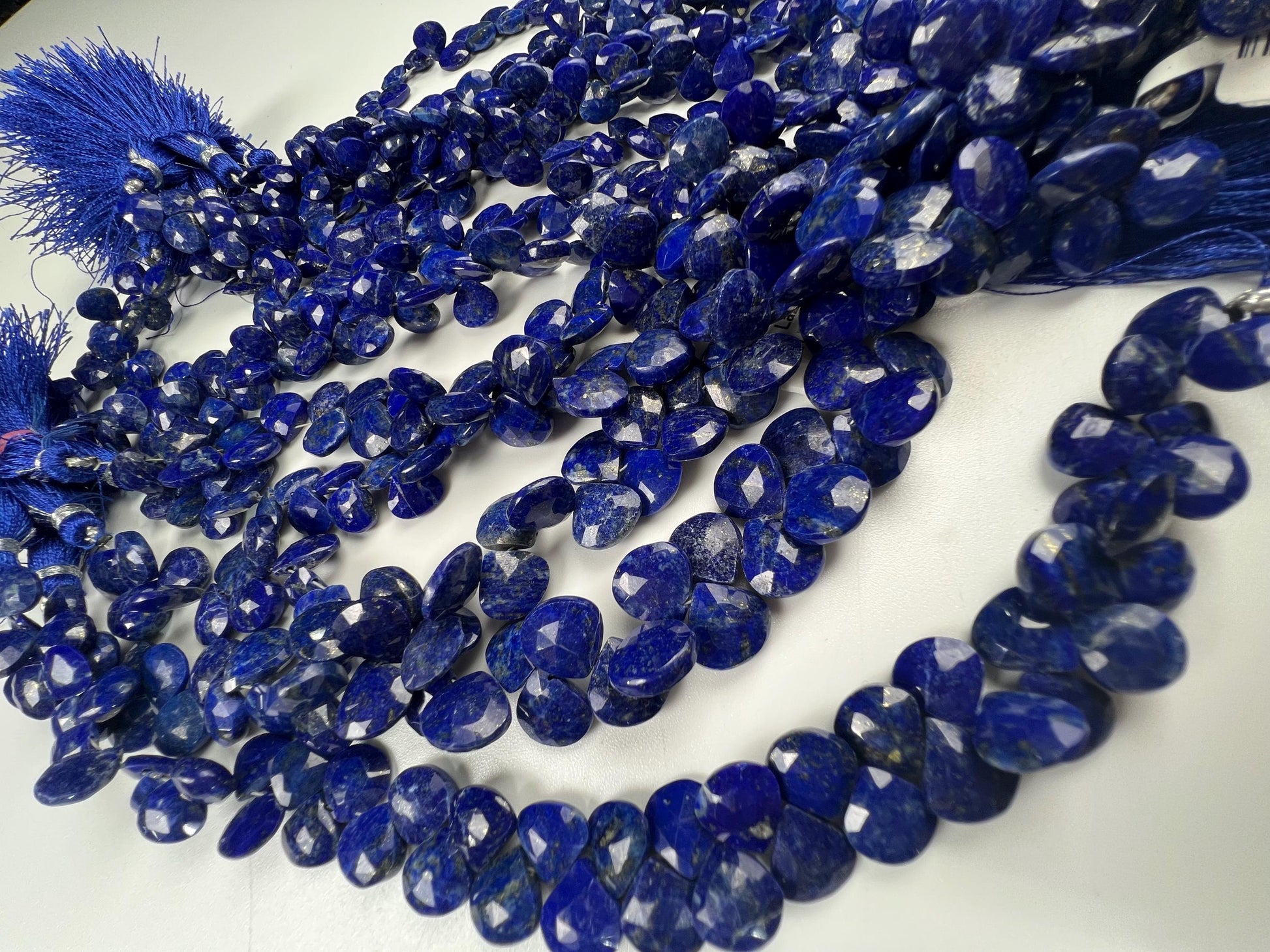 Genuine Lapis Lazuli 2.5mm Faceted Roubd Royal Blue Lapis Beads Jewelry Making 13”Strand