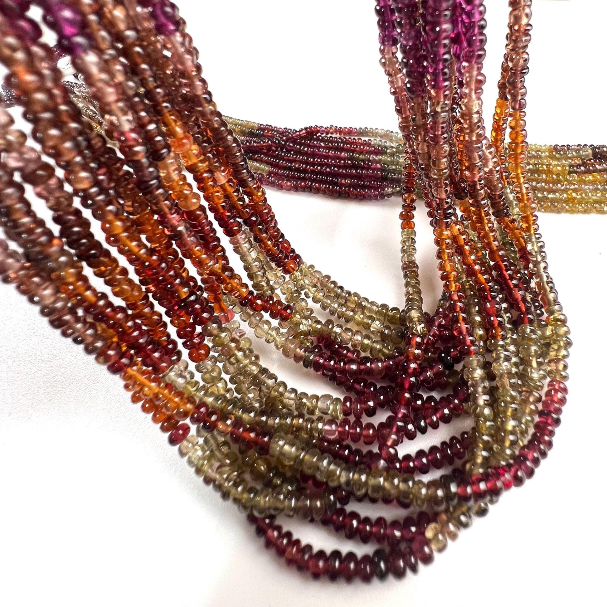 Natural Tundra Sapphire Smooth Roundel 3.5mm good Quality jewelry making beads 14” full strand