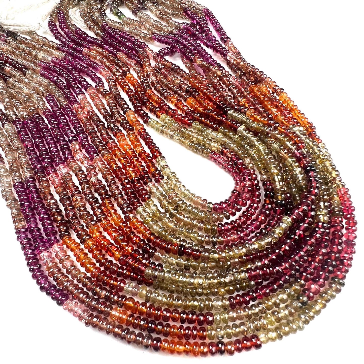 Natural Tundra Sapphire Smooth Roundel 3.5mm good Quality jewelry making beads 14” full strand