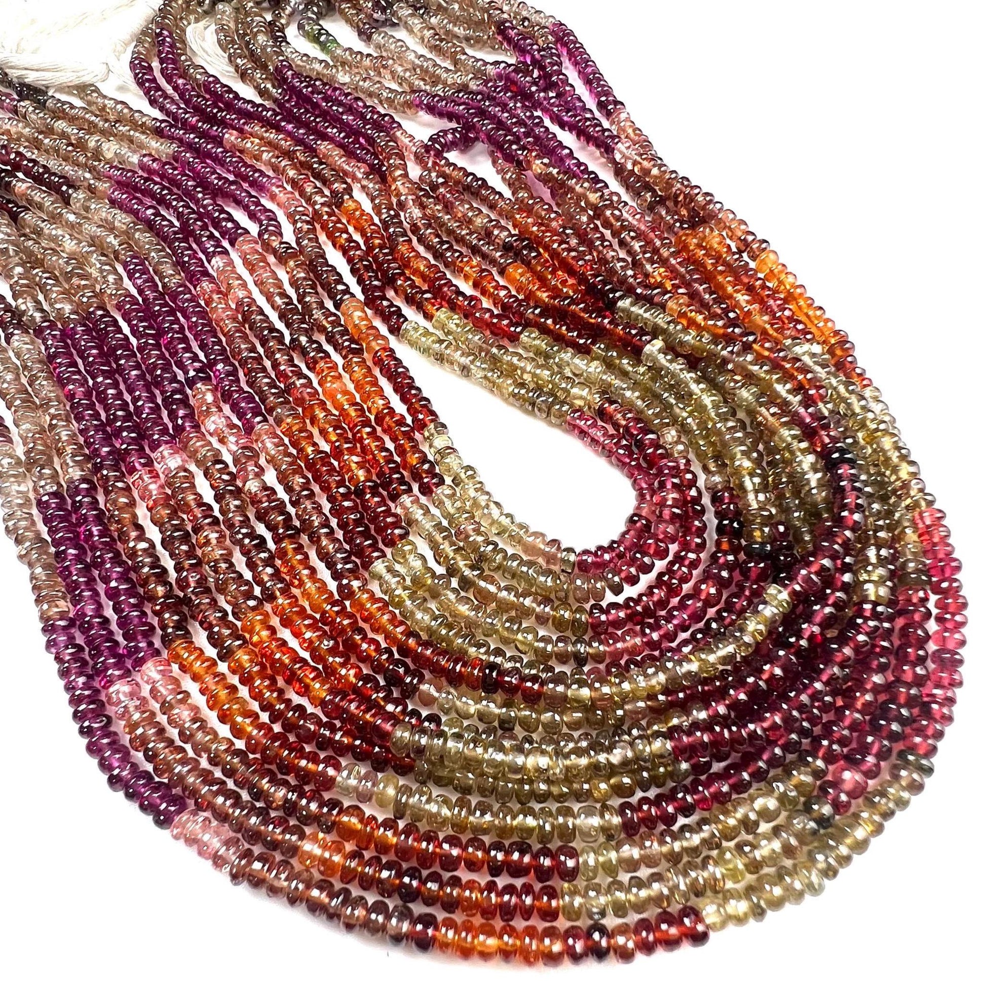 Natural Tundra Sapphire Smooth Roundel 3.5mm good Quality jewelry making beads 14” full strand