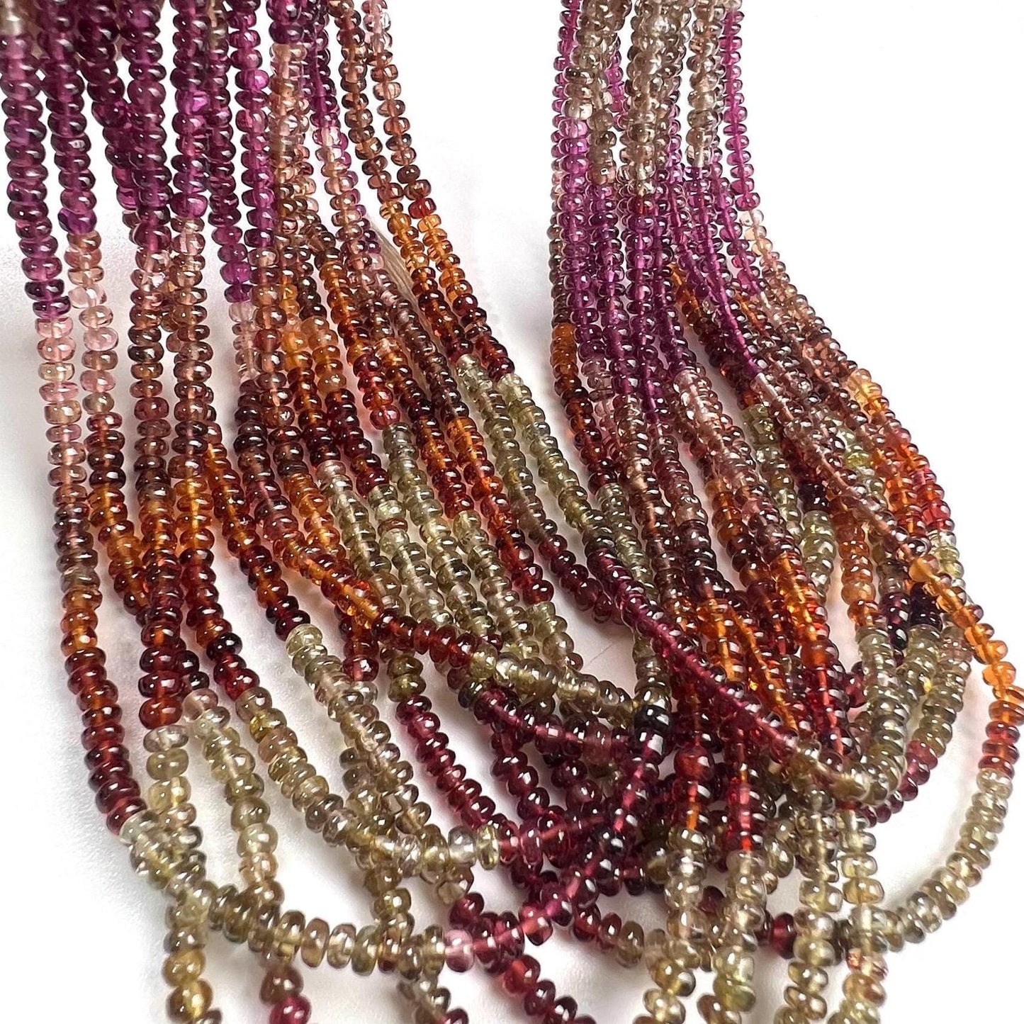 Natural Tundra Sapphire Smooth Roundel 3.5mm good Quality jewelry making beads 14” full strand