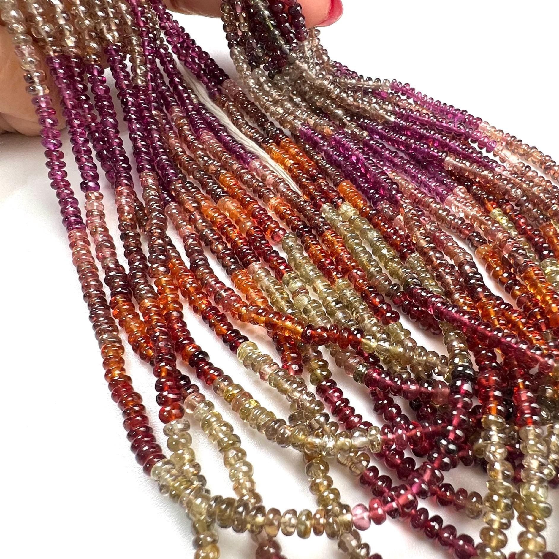 Natural Tundra Sapphire Smooth Roundel 3.5mm good Quality jewelry making beads 14” full strand