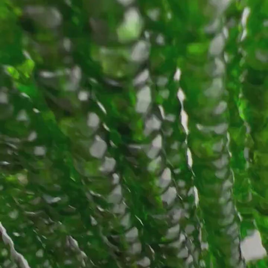 Natural Chrome Diopside 5-6.5mm Faceted Roundel Beads, AAA High Quality Rare beautiful Green Chrome diopside Beads. 6" ,12" strand