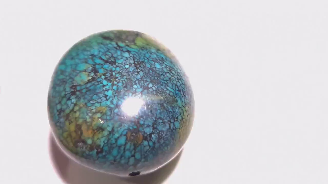 Natural Turquoise Pebble, AAA Tibetan Spiderweb Blue Turquoise, Jewelry Focal, Pendant, Palm Stone, Pocket Stone, Collection, Healing