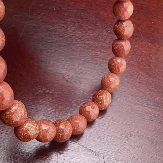 Gold sand stone 6mm faceted Round AAA quality very sparkly gold stone Necklace gift