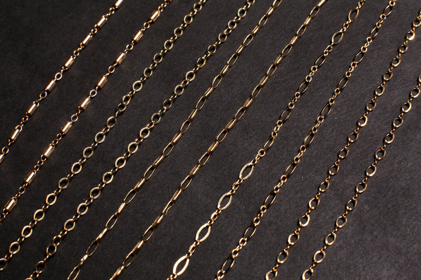 14K Gold Filled Finished Chain with Clasp, Made in Italy, High Quality, 14/20 Gold Filled Choker Layering Necklace. Available in 14&quot;- 36&quot;